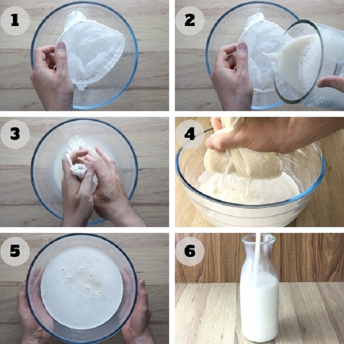 Cách lọc sữa hạt điều