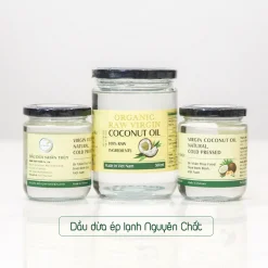 Dầu dừa ép lạnh Nguyên Chất thương hiệu Nhân Thùy Foods